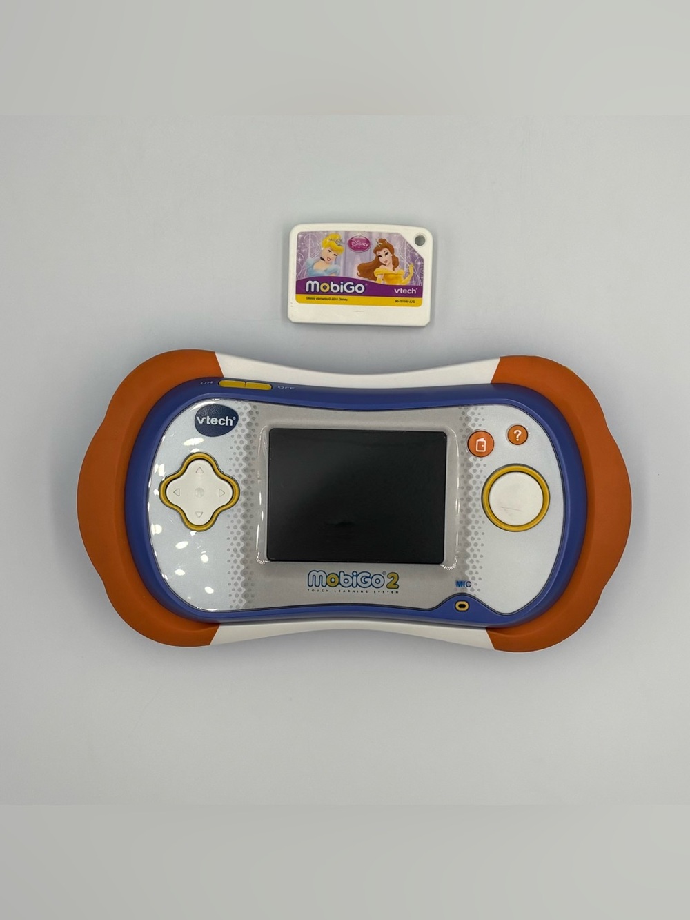 Vtech MobiGo 2 Touch Handheld Learning System + Disney Princess Video Game WORKS